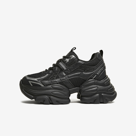 百思图2025冬季新款商场同款老爹鞋时尚运动女休闲鞋B8161DD5