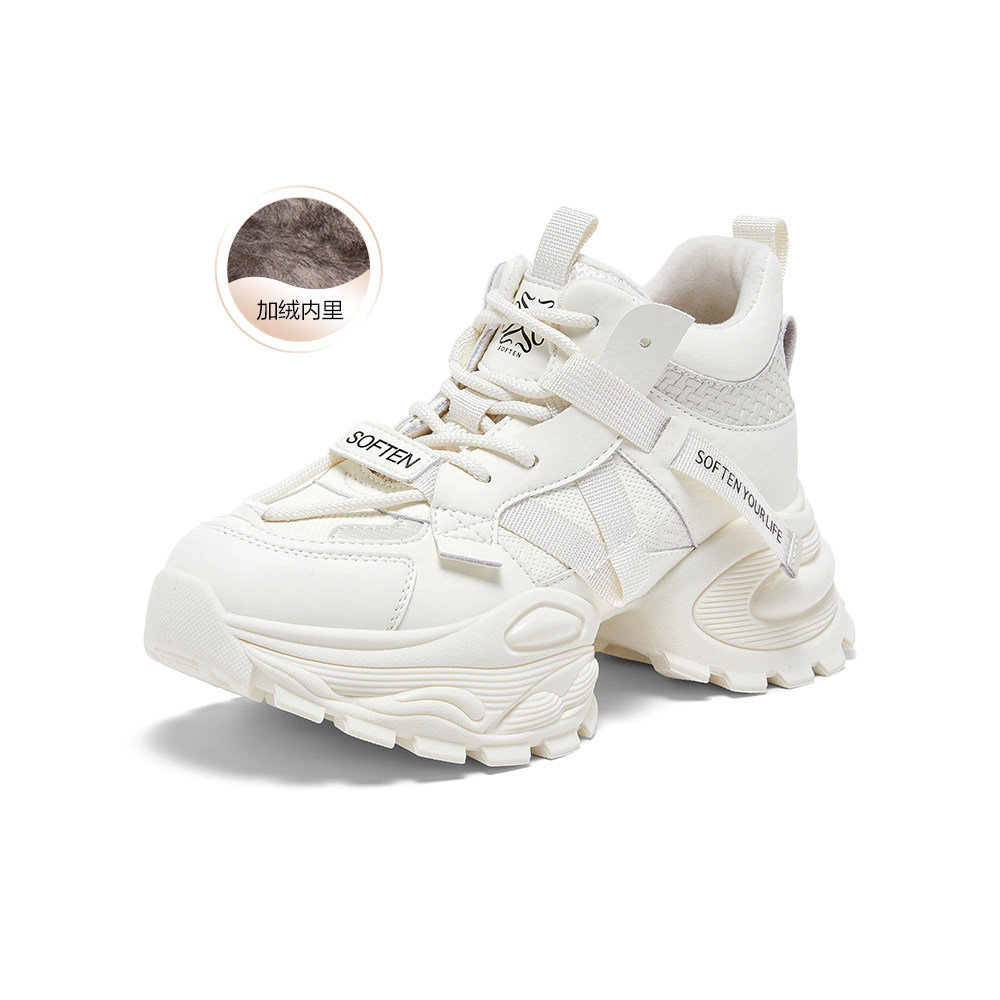 百思图2025冬季新款商场同款老爹鞋潮流运动女休闲鞋G6662DD5