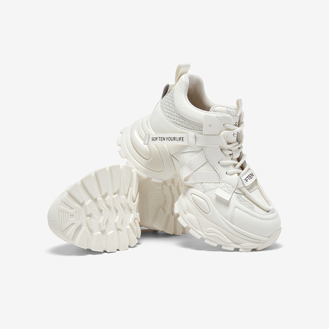 百思图2025冬季新款商场同款老爹鞋潮流运动女休闲鞋G6662DD5