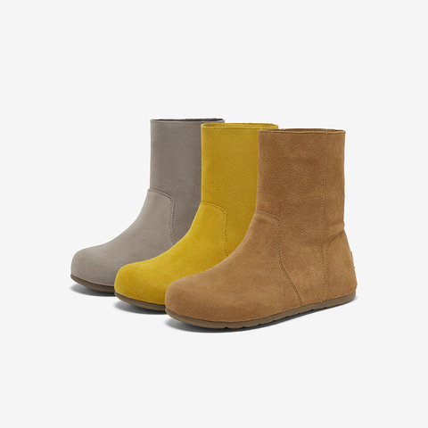 百思图2025冬季新款西部靴时尚简约户外运动女中靴B6552DZ5