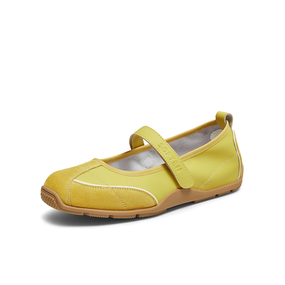 百思图2025秋季新款芭蕾舞鞋时尚简约休闲浅口女单鞋D3369CQ5