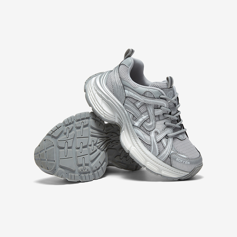 百思图2025秋季新款老爹鞋潮流街头运动厚底增高女休闲鞋D5916CM5