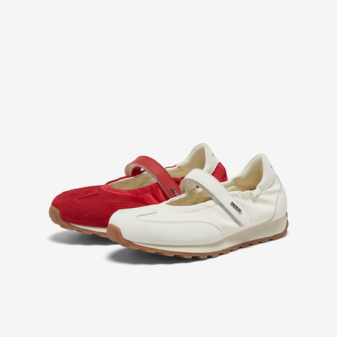 百思图2025秋季新款芭蕾舞德训鞋时尚潮流休闲女单鞋A1088CQ5