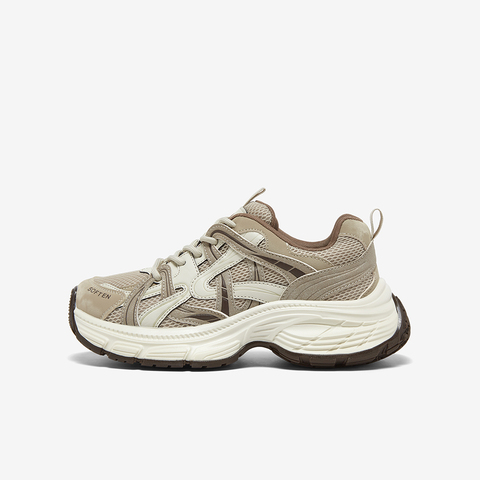 百思图2025秋季新款老爹鞋潮流街头运动厚底增高女休闲鞋D5916CM5