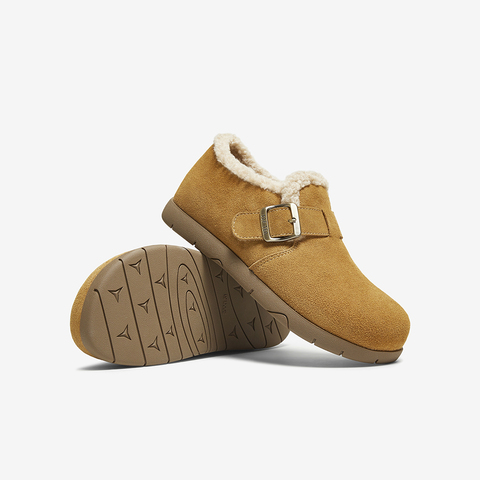 百思图2025冬季新款商场同款勃肯鞋时尚休闲加绒女单鞋D3565DM5