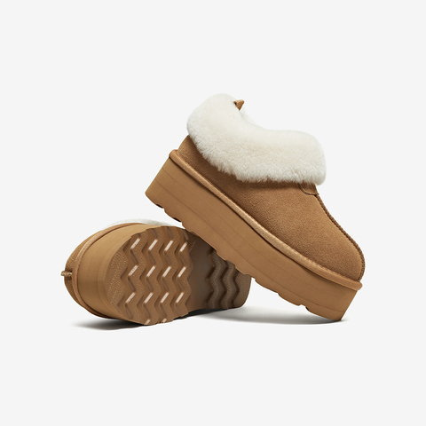 百思图2025冬季新款毛毛鞋棉鞋时尚简约户外女休闲鞋N8097DM5