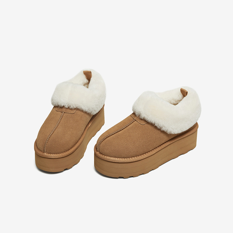 百思图2025冬季新款毛毛鞋棉鞋时尚简约户外女休闲鞋N8097DM5