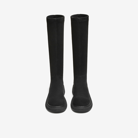 百思图2025冬季新款商场同款弹力靴时尚潮流街头女长靴B8111DG5