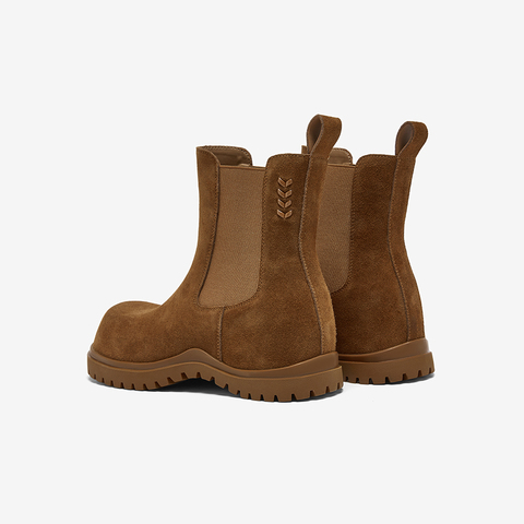 百思图2025冬季新款商场同款切尔西靴时尚潮流女中靴W0592DZ5