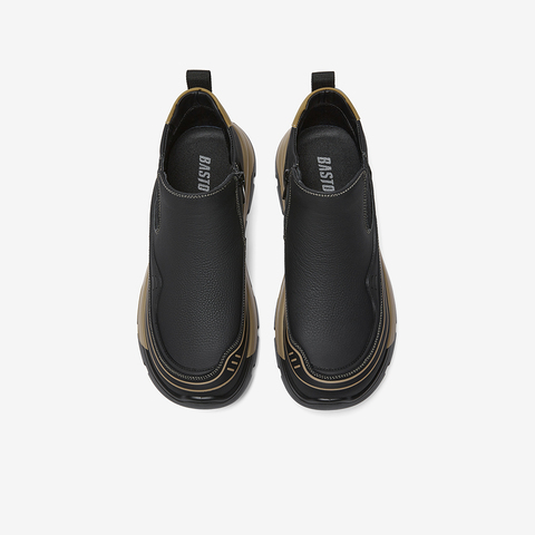 百思图2025冬季新款商场同款时尚简约男休闲鞋7860DM5