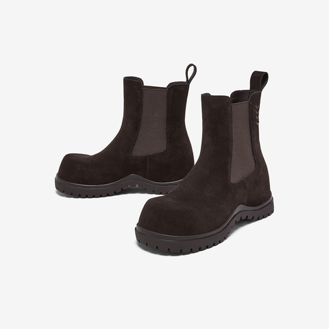 百思图2025冬季新款商场同款切尔西靴时尚潮流女中靴W0592DZ5