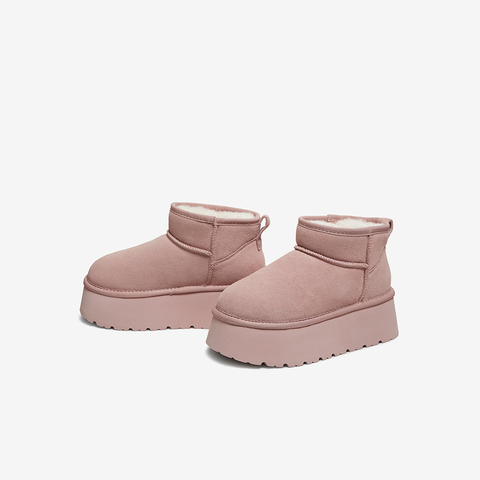 百思图2025冬季新款商场同款雪地靴时尚休闲女短靴L8228DD5