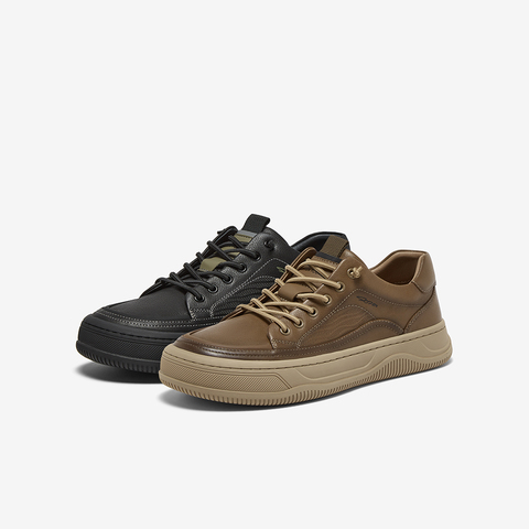 百思图2025秋季新款商场同款板鞋时尚潮流男休闲鞋WOF01CM5