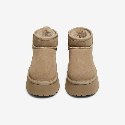 百思图2025冬季新款商场同款雪地靴时尚休闲女短靴L8228DD5