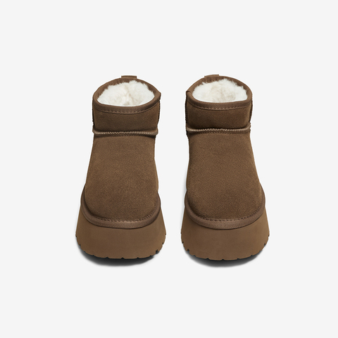 百思图2025冬季新款商场同款雪地靴时尚休闲女短靴L8228DD5