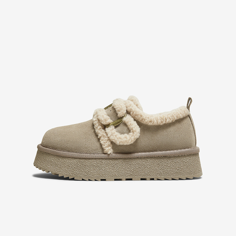 百思图2025冬季新款商场同款毛毛鞋棉鞋加绒女休闲鞋L0028DM5