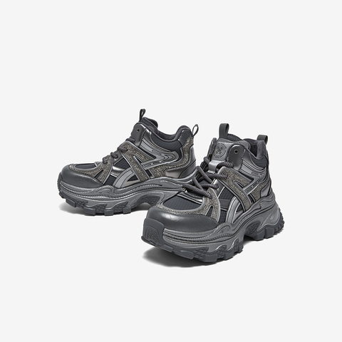 百思图2025冬季新款商场同款老爹鞋时尚运动增高女休闲鞋B1119DD5