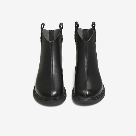 百思图2025冬季新款商场同款休闲靴时尚简约通勤女短靴G7359DD5