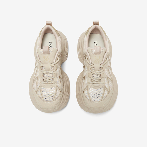 百思图2025秋季新款老爹鞋时尚潮流厚底增高女休闲运动鞋G5055CM5