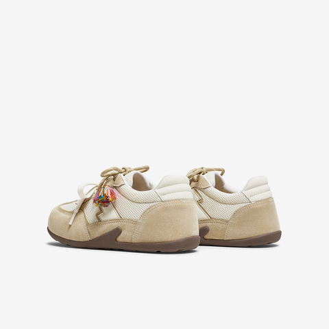 百思图2025秋季新款德训鞋时尚复古户外运动女休闲鞋A2565CM5