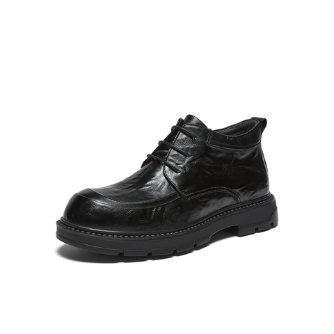 百思图2025冬季新款商场同款休闲皮鞋时尚商务男鞋WM592DD5