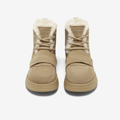 百思图2025冬季新款商场同款雪地靴时尚户外休闲女短靴BJ095DD5