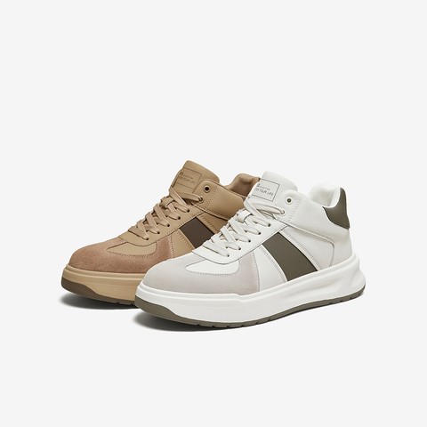 百思图2025冬季新款高帮板鞋时尚潮流户外运动男休闲鞋2552ADD5