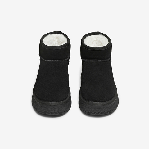 百思图2025冬季新款商场同款雪地靴时尚休闲女短靴DK661DD5