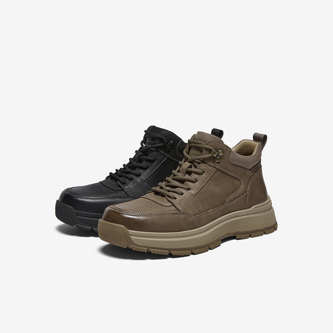 百思图2025冬季新款商场同款时尚户外运动男休闲鞋WDJ01DD5