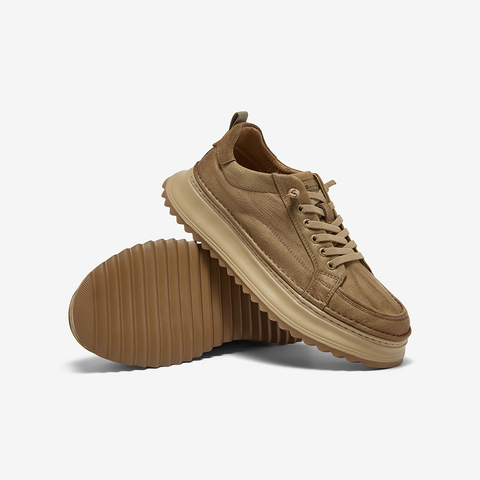 百思图2025秋季新款板鞋时尚潮流街头运动厚底男休闲鞋L3390CM5