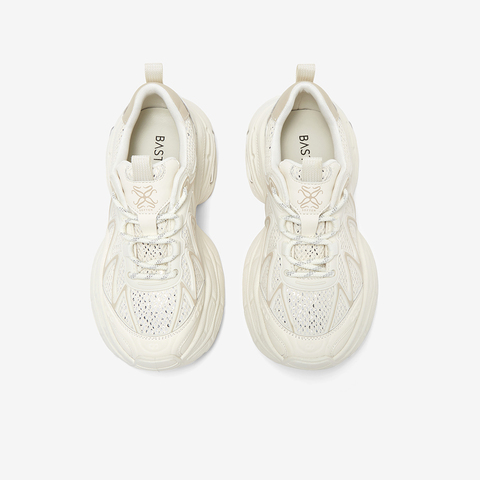 百思图2025秋季新款老爹鞋时尚潮流厚底增高女休闲运动鞋G5055CM5