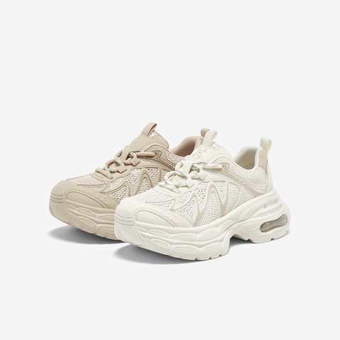 百思图2025秋季新款老爹鞋时尚潮流厚底增高女休闲运动鞋G5055CM5