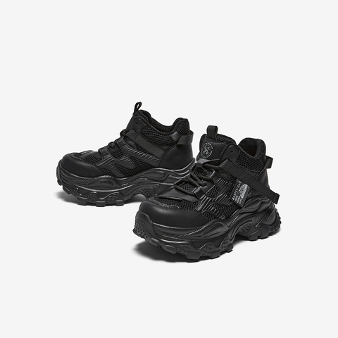 百思图2025冬季新款老爹鞋时尚潮流街头女休闲运动鞋B6092DD5