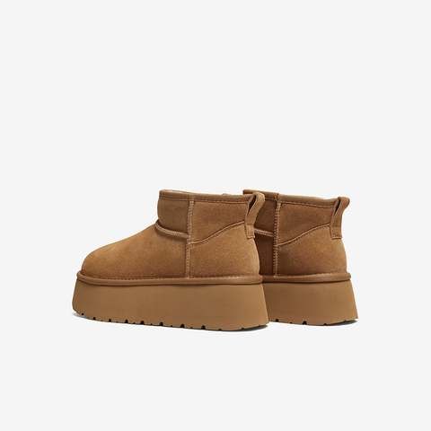 百思图2025冬季新款商场同款雪地靴时尚休闲女短靴L8228DD5