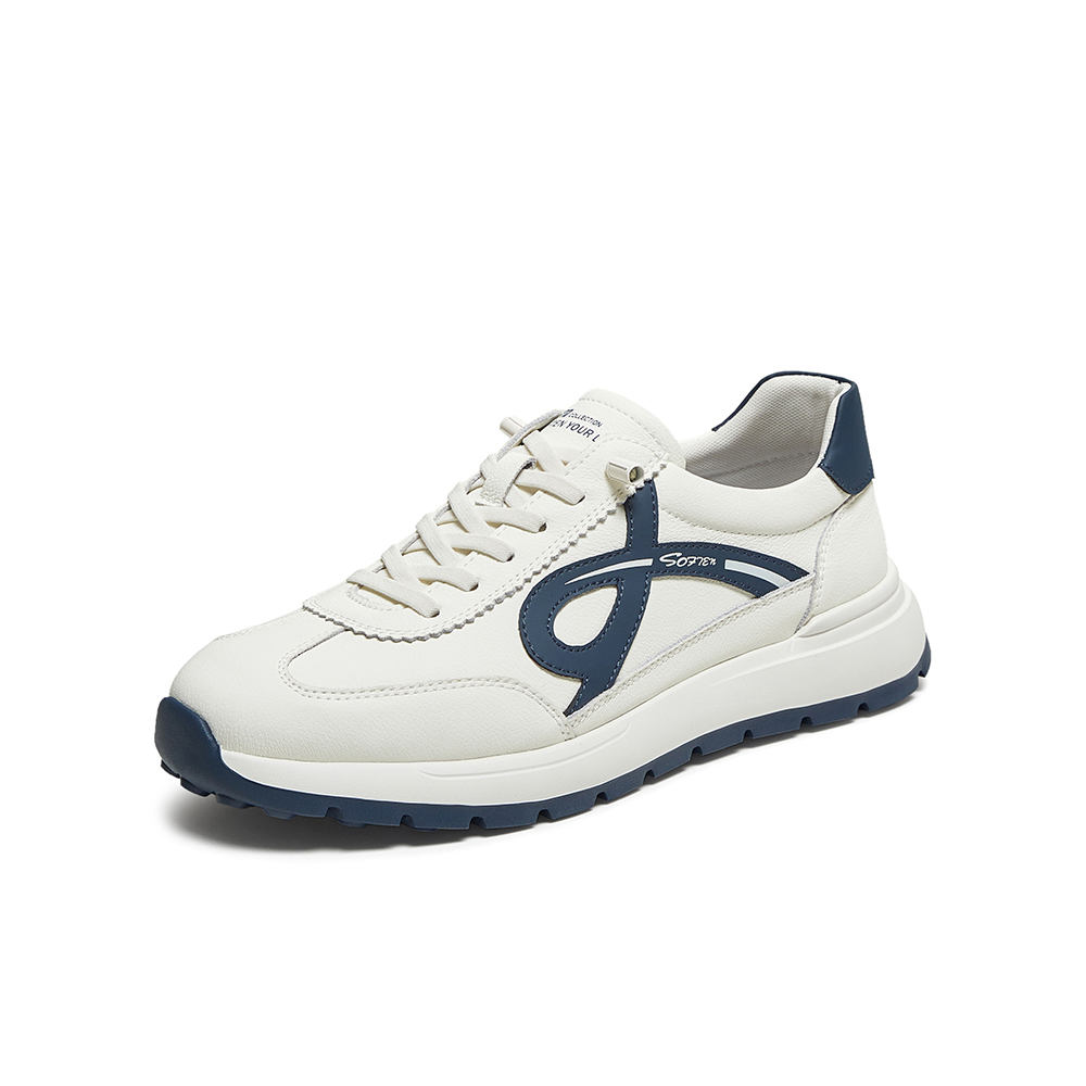 百思图2025秋季新款德训鞋时尚复古街头运动男休闲鞋86830CM5