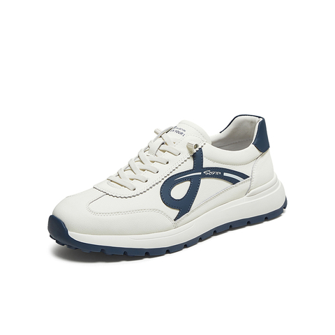 百思图2025秋季新款德训鞋时尚复古街头运动男休闲鞋86830CM5