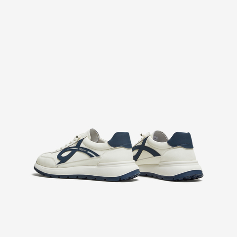 百思图2025秋季新款德训鞋时尚复古街头运动男休闲鞋86830CM5