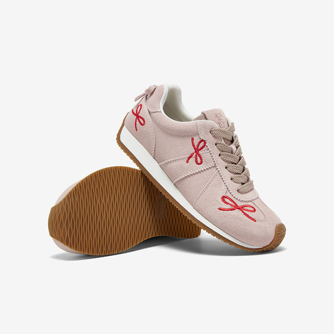 百思图2025秋季新款德训鞋时尚潮流复古女休闲鞋WX681CM5