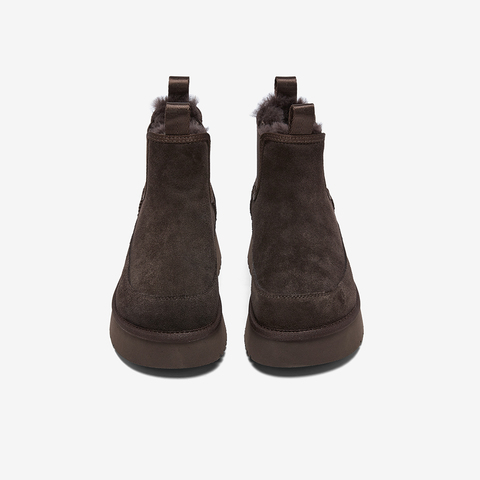 百思图2025冬季新款商场同款雪地靴时尚户外休闲女短靴D5856DD5