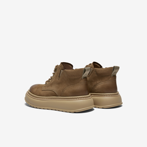 百思图2025冬季新款商场同款工装靴户外潮流运动男短靴V1079DD5