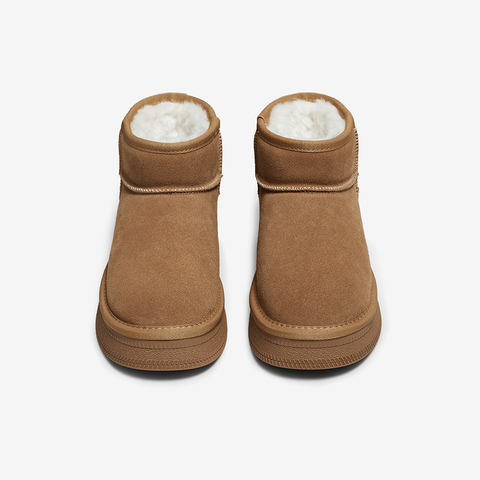 百思图2025冬季新款商场同款雪地靴时尚休闲女短靴DK661DD5