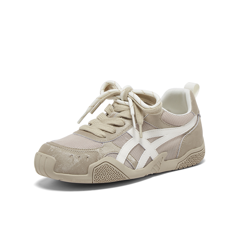 百思图2025夏季新款德训鞋时尚复古户外女运动休闲鞋D3633BM5