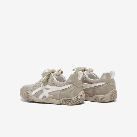 百思图2025夏季新款德训鞋时尚复古户外女运动休闲鞋D3633BM5