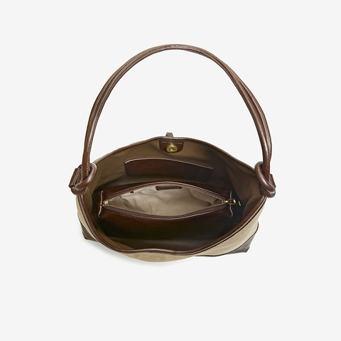 百思图2025冬季新款商场同款托特包时尚大容量单肩包TY100DX5