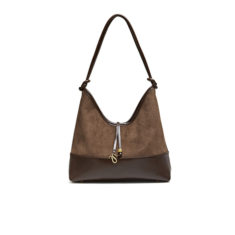 百思图2025冬季新款商场同款托特包时尚大容量单肩包TY100DX5