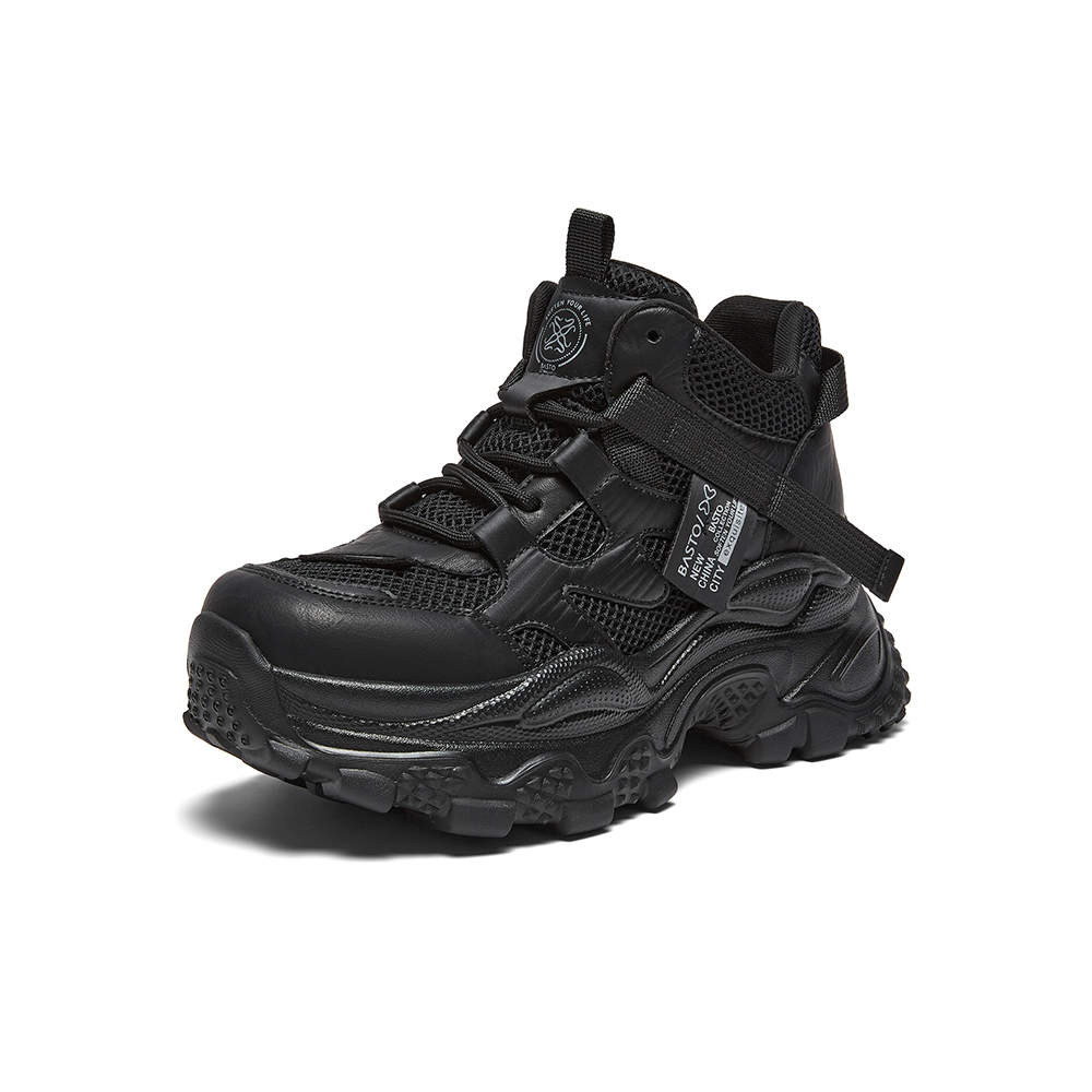 百思图2025冬季新款老爹鞋时尚潮流街头女休闲运动鞋B6092DD5