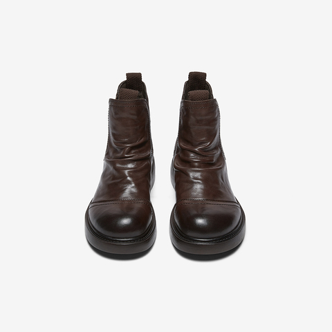 百思图2025冬季新款商场同款切尔西靴简约时尚女短靴CV262DD5