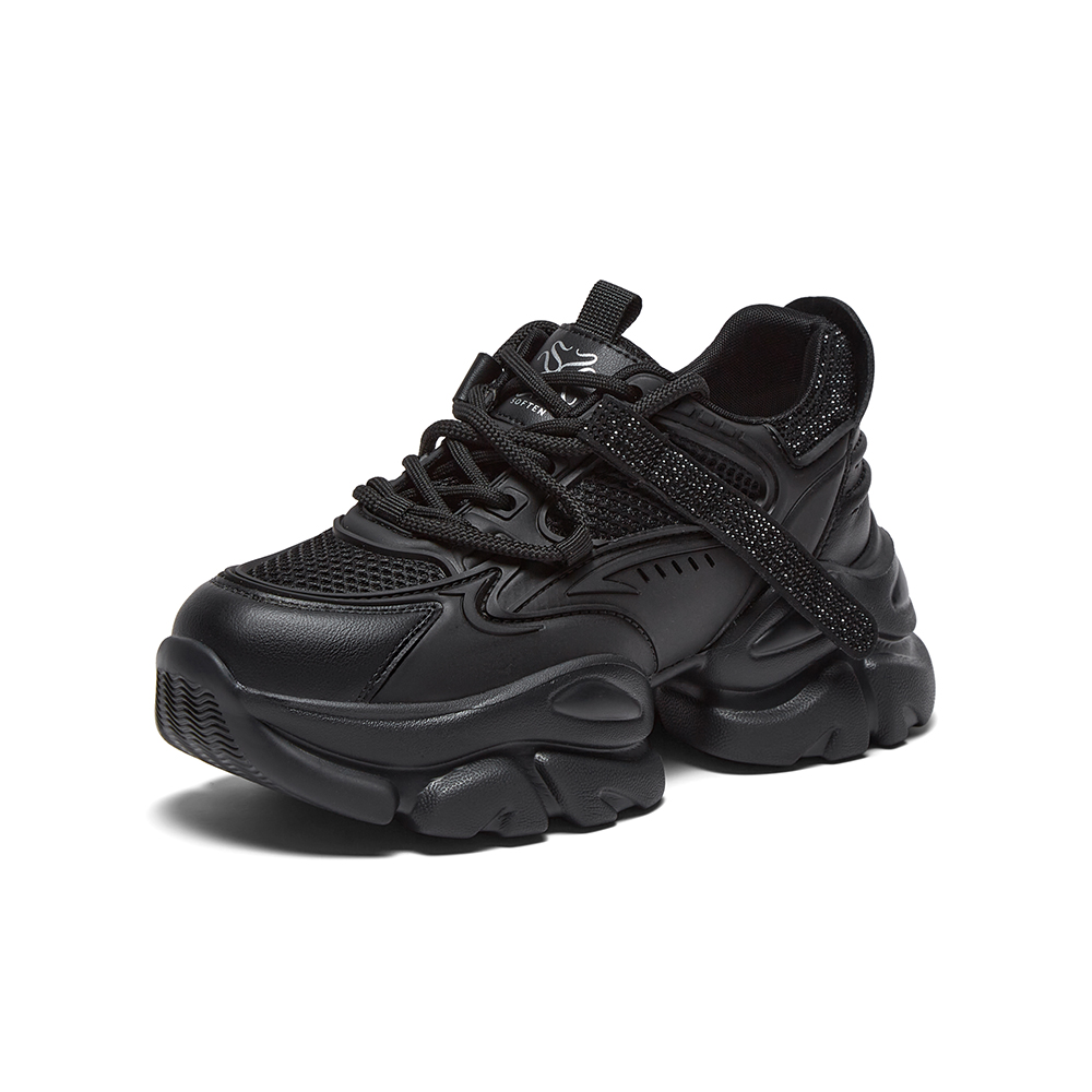 百思图2025秋季新款老爹鞋时尚户外运动厚底增高女休闲鞋D3717CM5