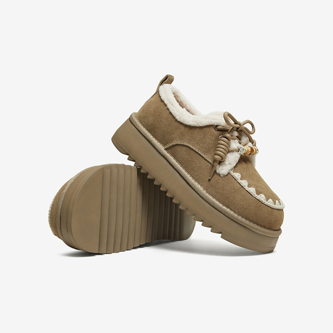 百思图2025冬季新款商场同款毛毛鞋棉鞋时尚休闲女鞋)N8076DM5