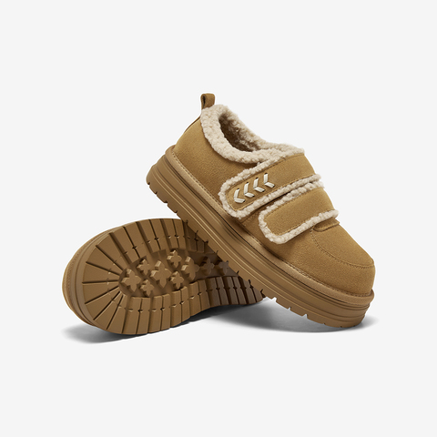 百思图2025冬季新款毛毛鞋棉鞋时尚潮流户外女休闲鞋W2518DM5